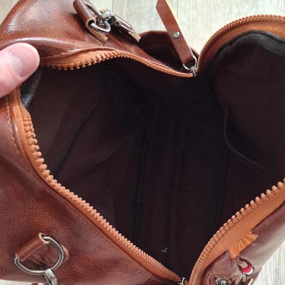 Brown Leather Backpack - Picture 9 of 14